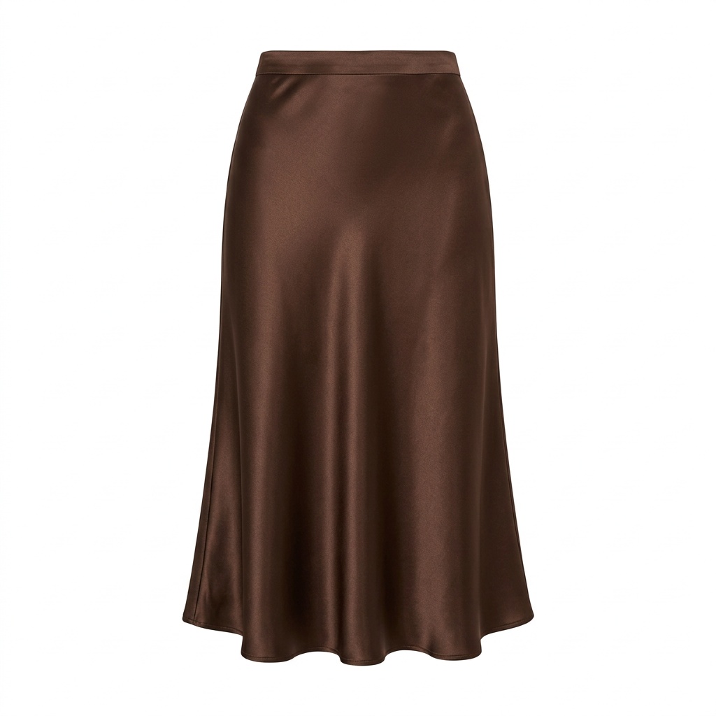 Women's Satin Midi Skirt